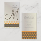 Mod Stars, monogram visitekaartjes (Voorkant / Achterkant)