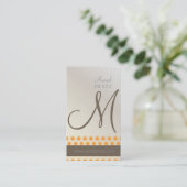 Mod Stars, monogram visitekaartjes (Staand voorkant)