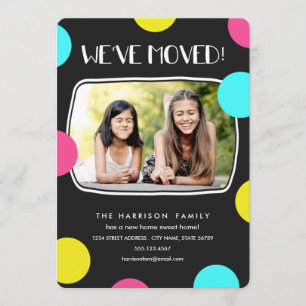 Mod Stippen Foto Moving Announement Aankondiging