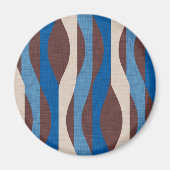 Mod Stripes Blue Magneet (Voorkant)