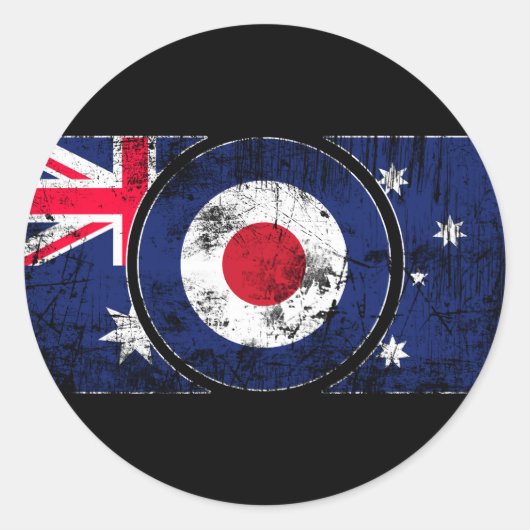 Mod Target Mods Australia Target Scooter Ronde Sticker (Voorkant)