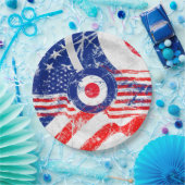 Mod Target Mods US Target Grunge Roundel Papieren Bordje (Feest)