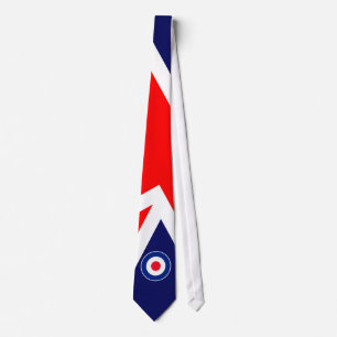 Mod Target on UK Flag Stropdas