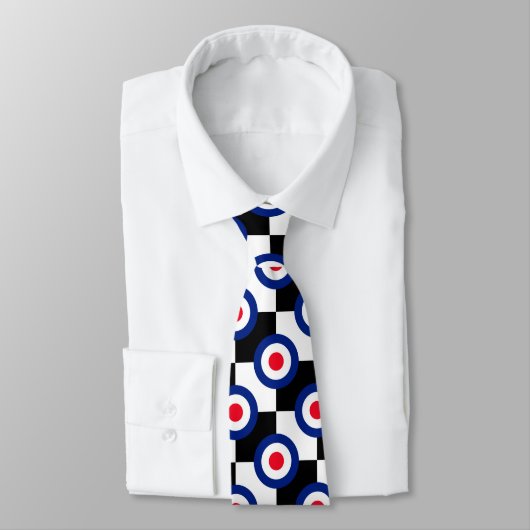 Mod Target Pattern Polka Dots Mode UK  Stropdas (Gebonden)