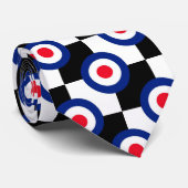 Mod Target Pattern Polka Dots Mode UK  Stropdas (Opgerold)