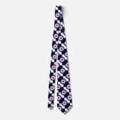 Mod Target Pattern Polka Dots Mode UK  Stropdas (Achterkant)