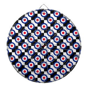 Mod Target Pattern Polka Dots Mode Vintage Dartbord