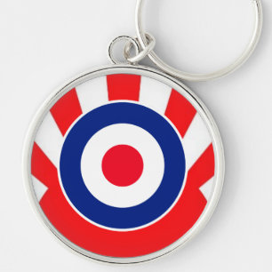 MOD Target Roundel op Sunburst Sleutelhanger