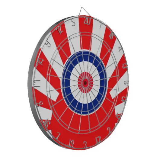 MOD Target Roundel over de crisis in Japan Dartbord (Voorkant Links)