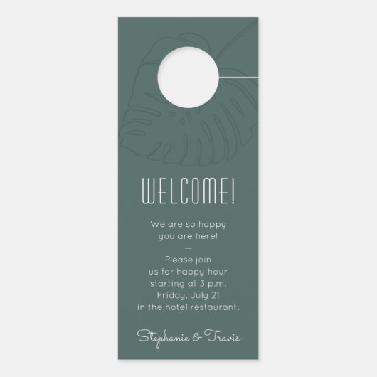 Mod Topical Monstera niet storen bruiloft (Achterkant)