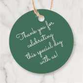 Mod Tropical Greenery Monstera Leaf Bedankjes Labels (Achterkant)