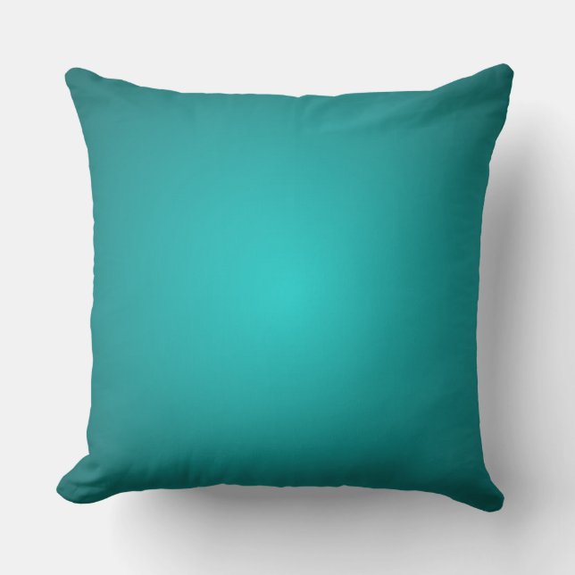 Mod Turquoise Dimensional 3D Spectrum Decor Pillow Kussen (Voorkant)