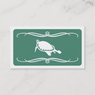 Mod Turtle (kleur aanpasbaar) Visitekaartje