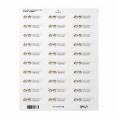 MOD TWIN MONKEYS AFDRUKBARE ADRESETIKETTEN ETIKET (Full Sheet)