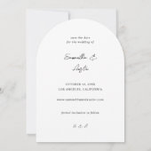 MOD V Photo Bold De datum opslaan - Donkerder Arc Kaart (Achterkant)