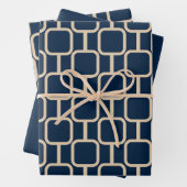 Mod verbindt het Geometrische Patroon Middeleeuwen Inpakpapier Vel (In situ)