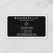 mod vis eet vis (kleur aanpasbaar) visitekaartje (Achterkant)