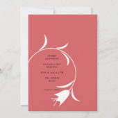 MOD WINE TULP WEDDING KAART (Voorkant)