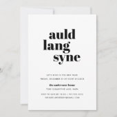 Mod Wish | Invitation du réveillon du Nouvel An (Devant)