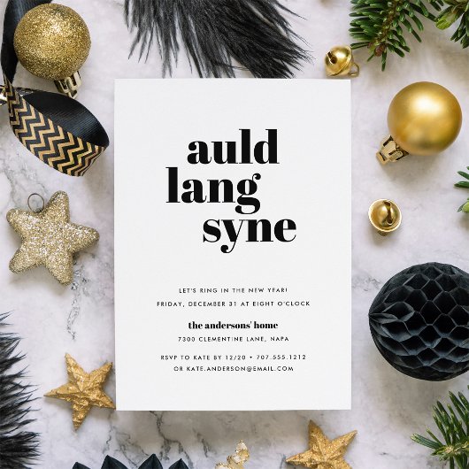 Mod Wish | Invitation du réveillon du Nouvel An