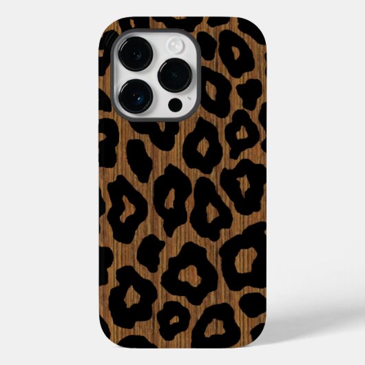 Mod Wood Leopard Case-Mate iPhone Case (Achterkant)