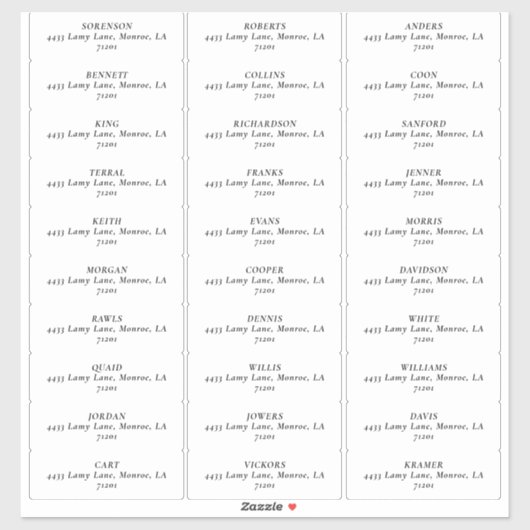 MOD YELLOW TULP BRUILOFT ADRESETIKETTEN STICKER (Vel)