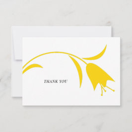 MOD YELLOW TULP WEDDING BEDANKKAART