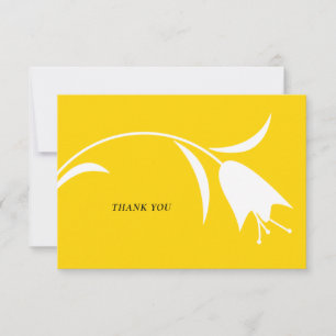 MOD YELLOW TULP WEDDING BEDANKKAART