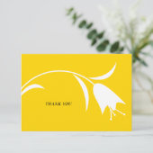 MOD YELLOW TULP WEDDING BEDANKKAART (Staand voorkant)