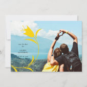 MOD YELLOW TULP WEDDING BEWAAR DE DATUM KAART (Voorkant)