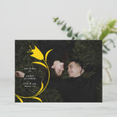 MOD YELLOW TULP WEDDING BEWAAR DE DATUM KAART (Staand voorkant)