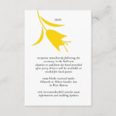 MOD YELLOW TULP WEDDING INFORMATIEKAARTJE (Voorkant)