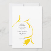 MOD YELLOW TULP WEDDING KAART (Voorkant)
