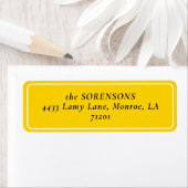 MOD YELLOW TULP Wedding Retour Adres Label (Insitu)