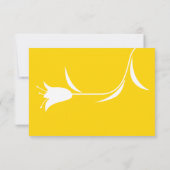 MOD YELLOW TULP WEDDING RSVP KAARTJE (Achterkant)