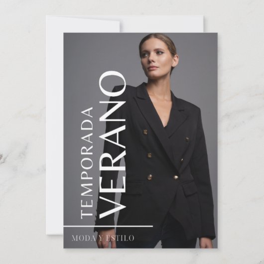 Moda diseño kaart (Achterkant)