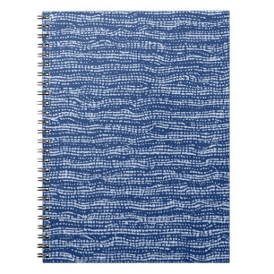 Modder doek Stitch Stripes in Indigo Blue Notitieboek