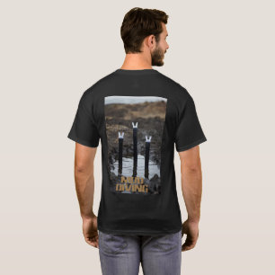 Modder duiken heren zwart T-shirt achterkant