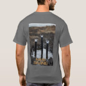 Modder duiken mannen grijs T-shirt achterkant (Achterkant)