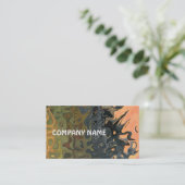 Modder, leisteen, vlam, wit Abstract Visitekaartje (Staand voorkant)