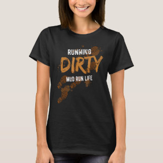 Modder Run Hindernisbaan Dirty Muddy Runner 2 T-shirt