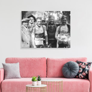 Modderige Gezichten Tour de France 1928 Na Etappe Canvas Afdruk