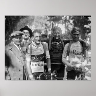 Modderige Gezichten Tour de France 1928 Na Etappe Poster