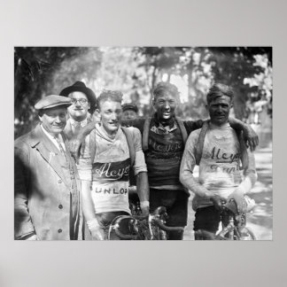 Modderige Gezichten Tour de France 1928 Na Etappe  Poster