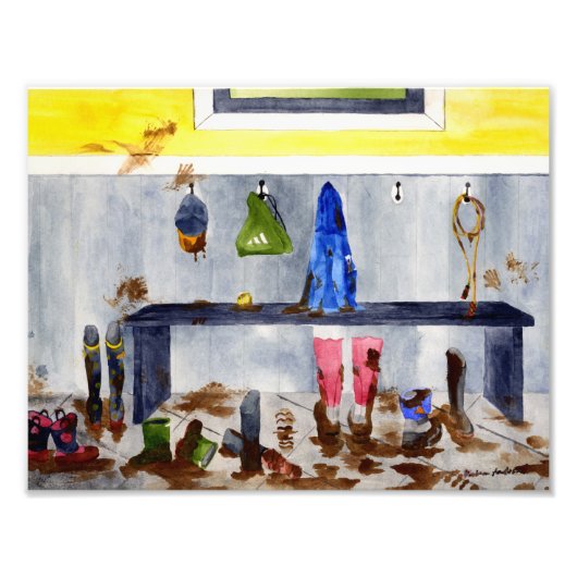 Modderkamerprint Foto Afdruk (Voorkant)