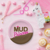 'Modderprinses" Papieren Bordje (Feest)