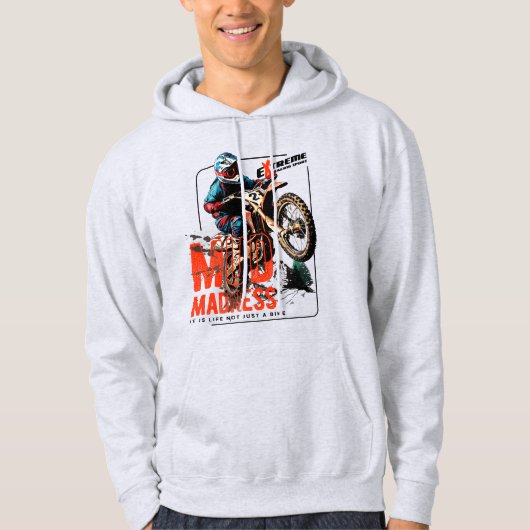 Modderwaanzin | MANNEN Hoodie (Voorkant)