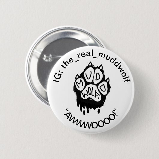 MODDERWOLF-BUTTON RONDE BUTTON 5,7 CM (Voorkant /achterkant)