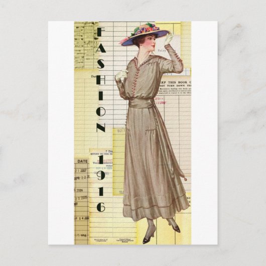 mode 1916 briefkaart (Voorkant)