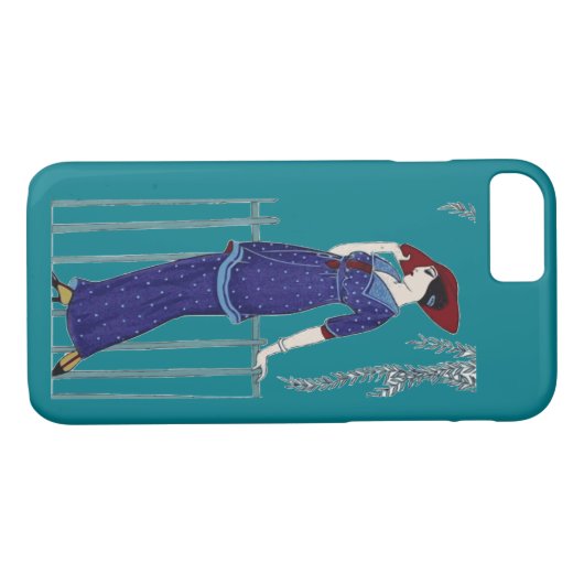 Mode 1920 van Parijs elegante dame Case-Mate iPhone Case (Achterkant (Horizontaal))